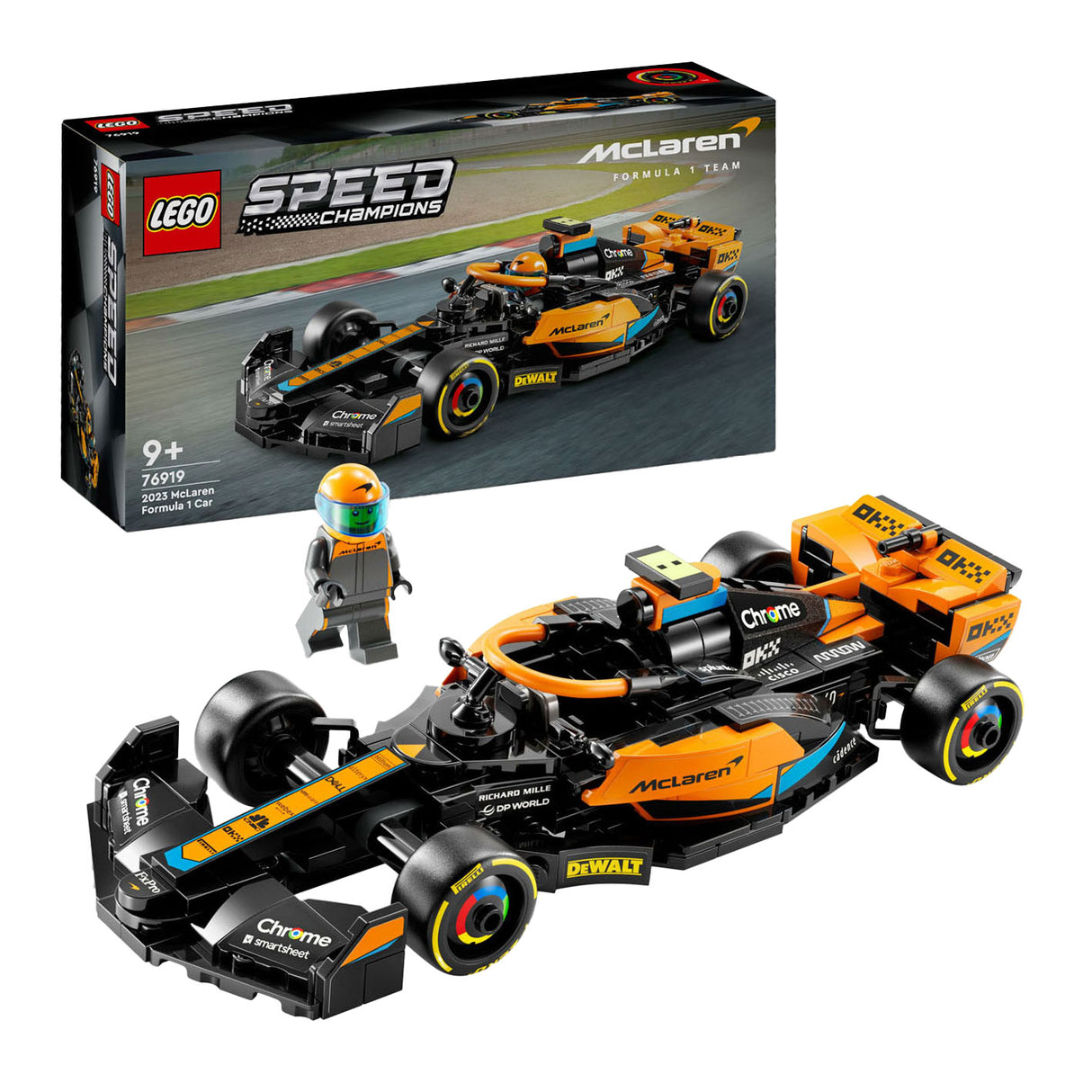 Lego speed champions 76919 mclaren formule 1 racewagen 2023