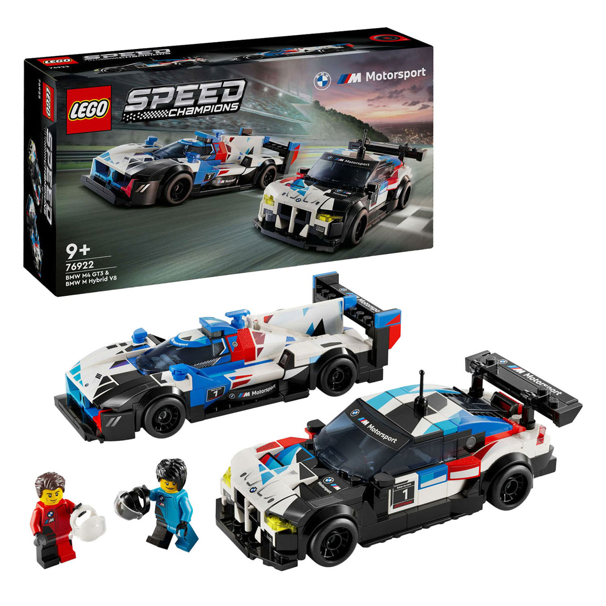 Lego LEGO Speed Champions 76922 BMW M4 GT3 en BMW M Hybrid V8 Racewagens