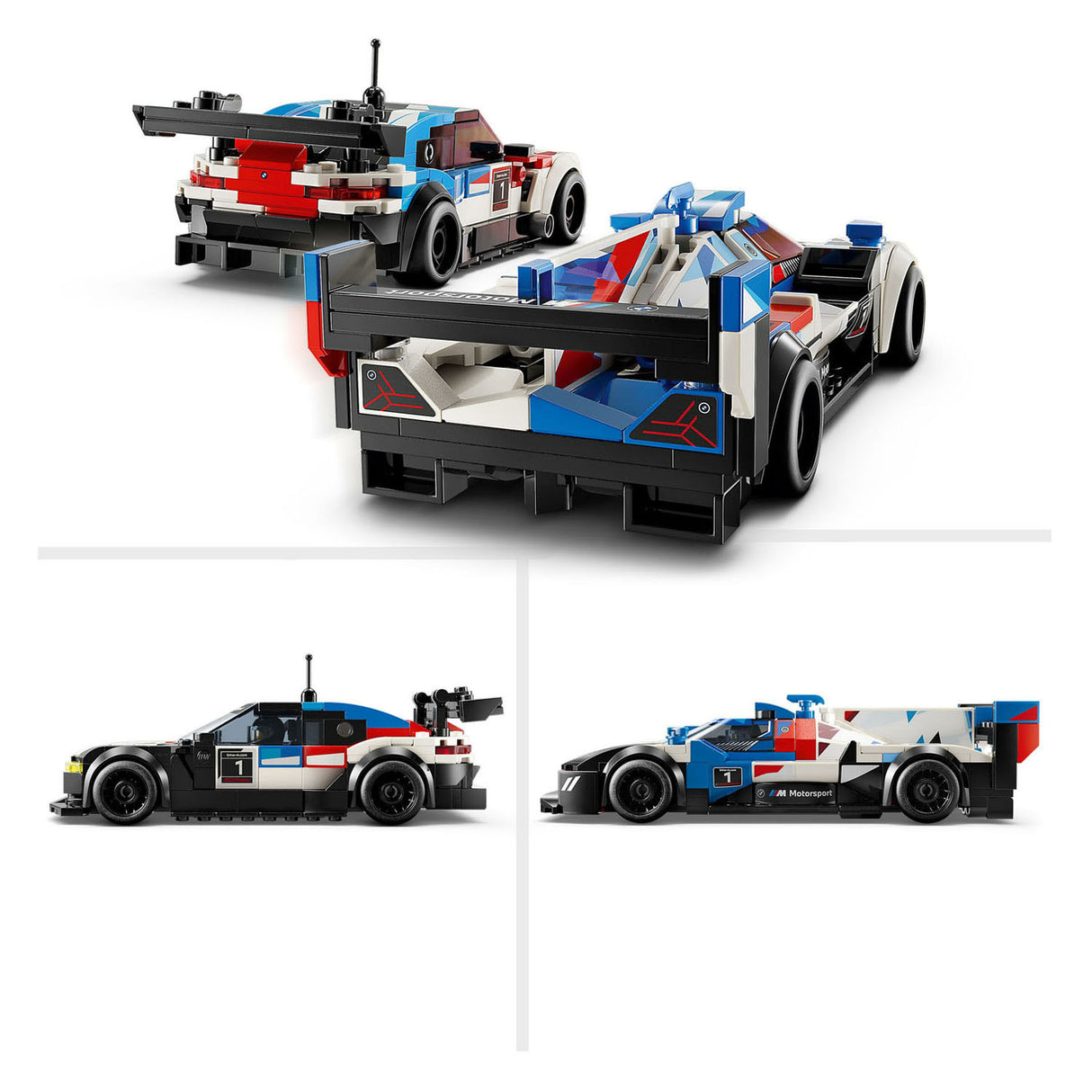 Lego LEGO Speed Champions 76922 BMW M4 GT3 en BMW M Hybrid V8 Racewagens