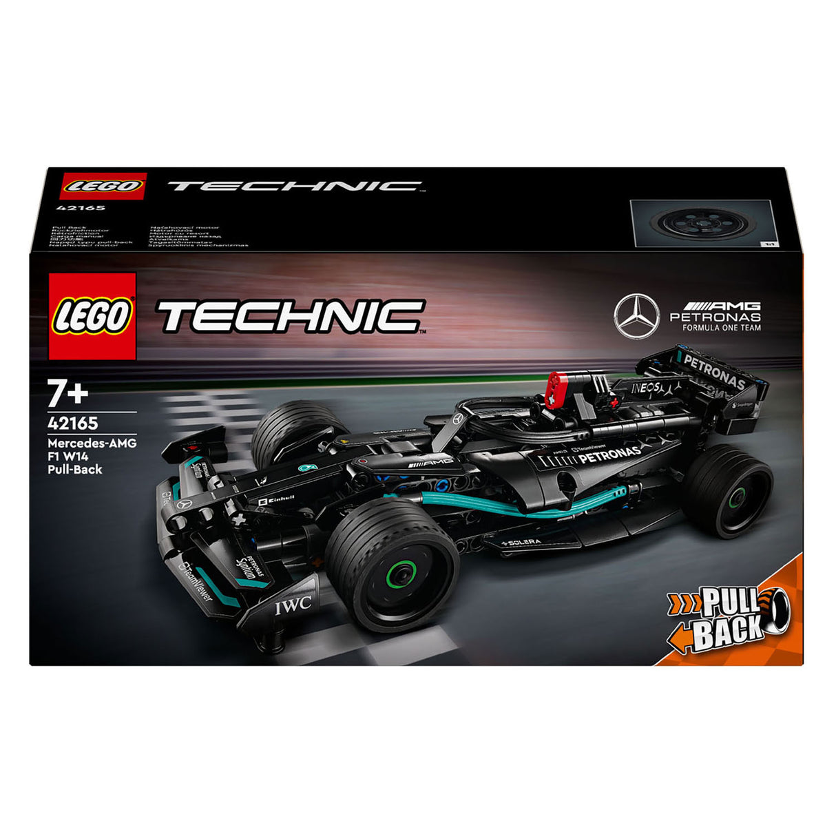 Lego technic 42165 mercedes-amg f1 w14 e performance pull-back