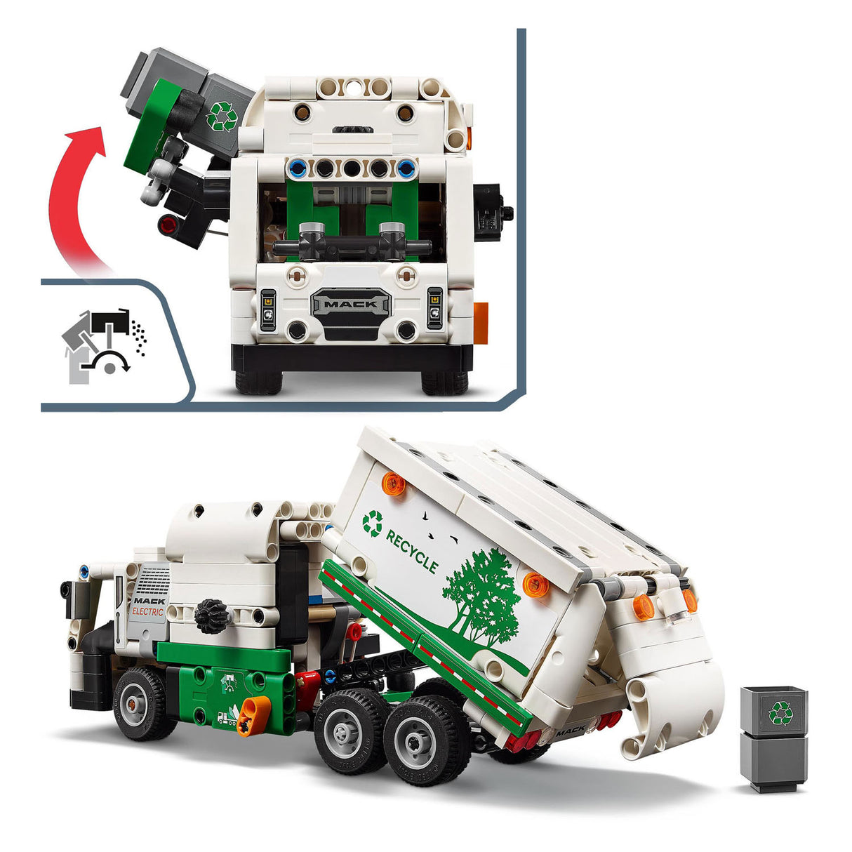 Lego technic mack lr electric vuilniswagen - 42167