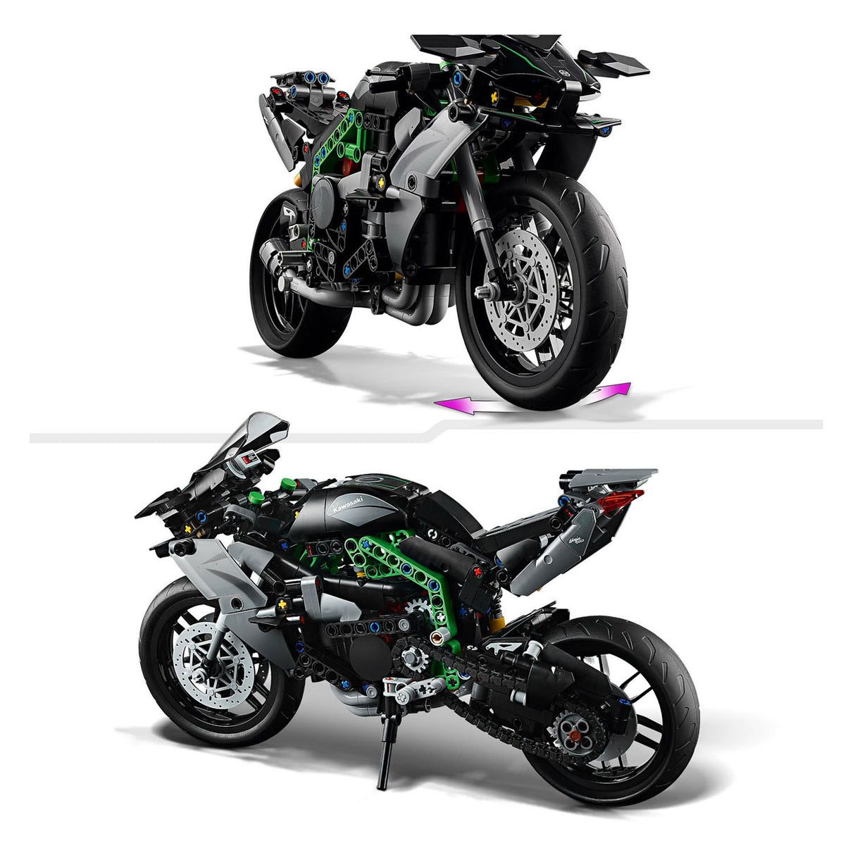 Lego lego technic 42170 kawasaki ninja h2r motor