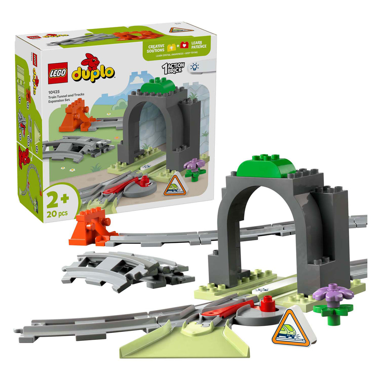 Lego duplo town 10425 treintunnel en rails uitbreidingsset