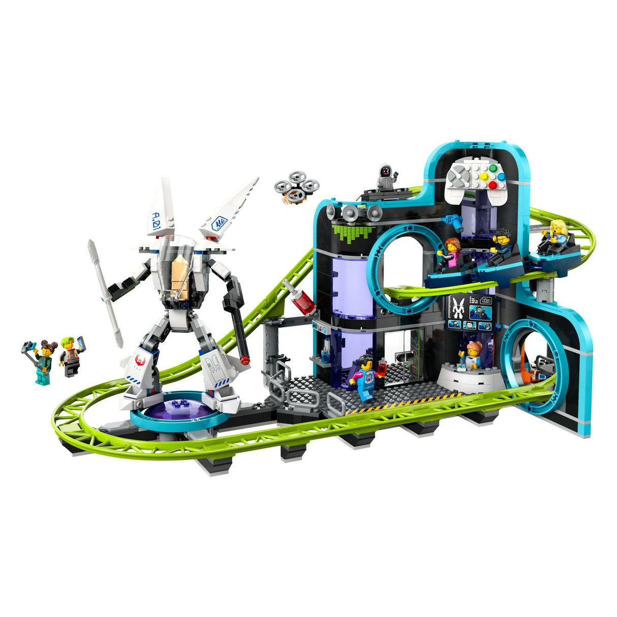 Lego city 60421 achtbaan in robotwereld