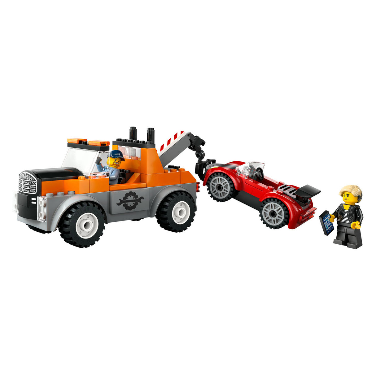 Lego lego city 60435 sleepwagen en sportautoreparatie