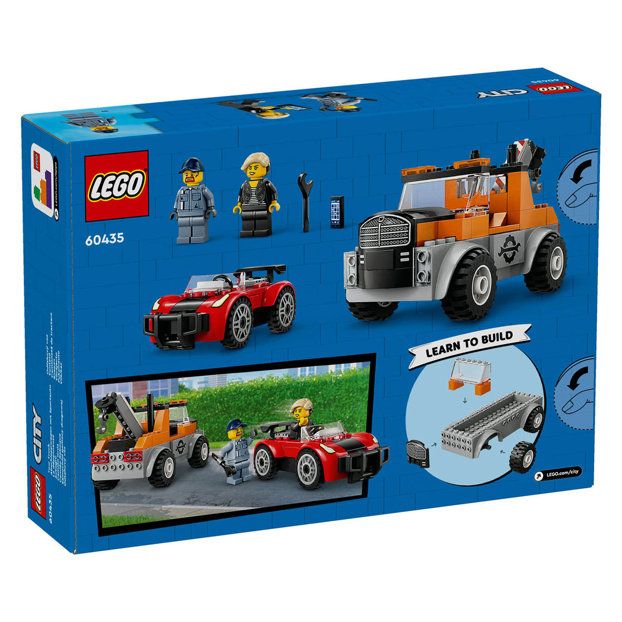 Lego lego city 60435 sleepwagen en sportautoreparatie