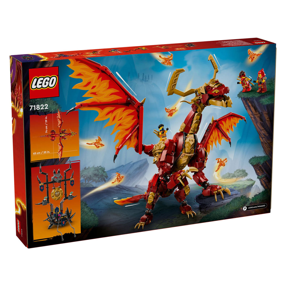 Lego lego ninjago 71822 brondraak van beweging