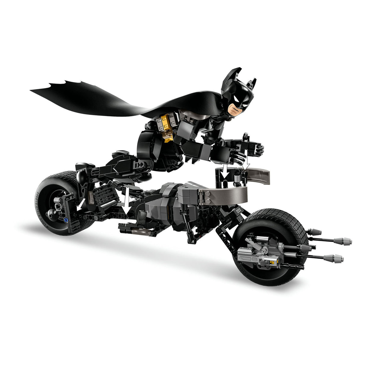 Lego super heroes 76273 batman bouwfiguur en de bat-pod motor