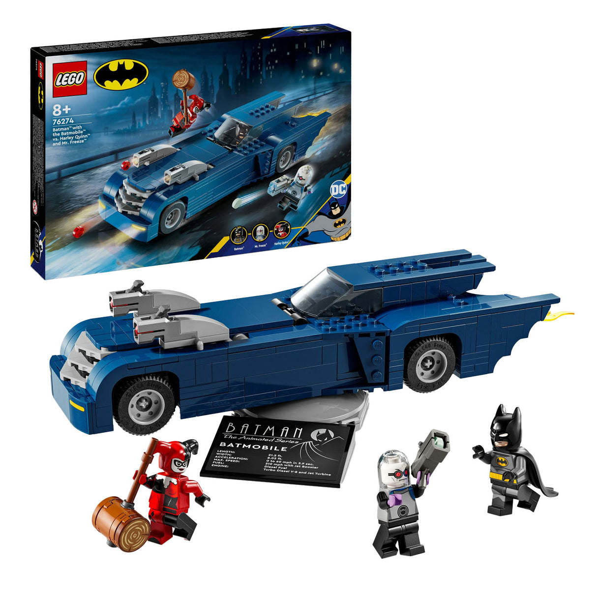 Lego super heroes 76274 batmanmet de batmobile vs. harley quin en mr. freeze