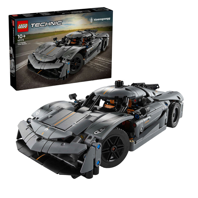 Lego lego technic 42173 koenigsegg jesko absolut grijze hypercar