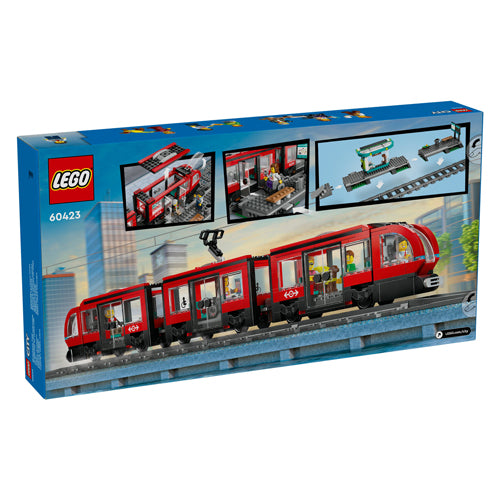 Lego lego city 60423 stadstram en station