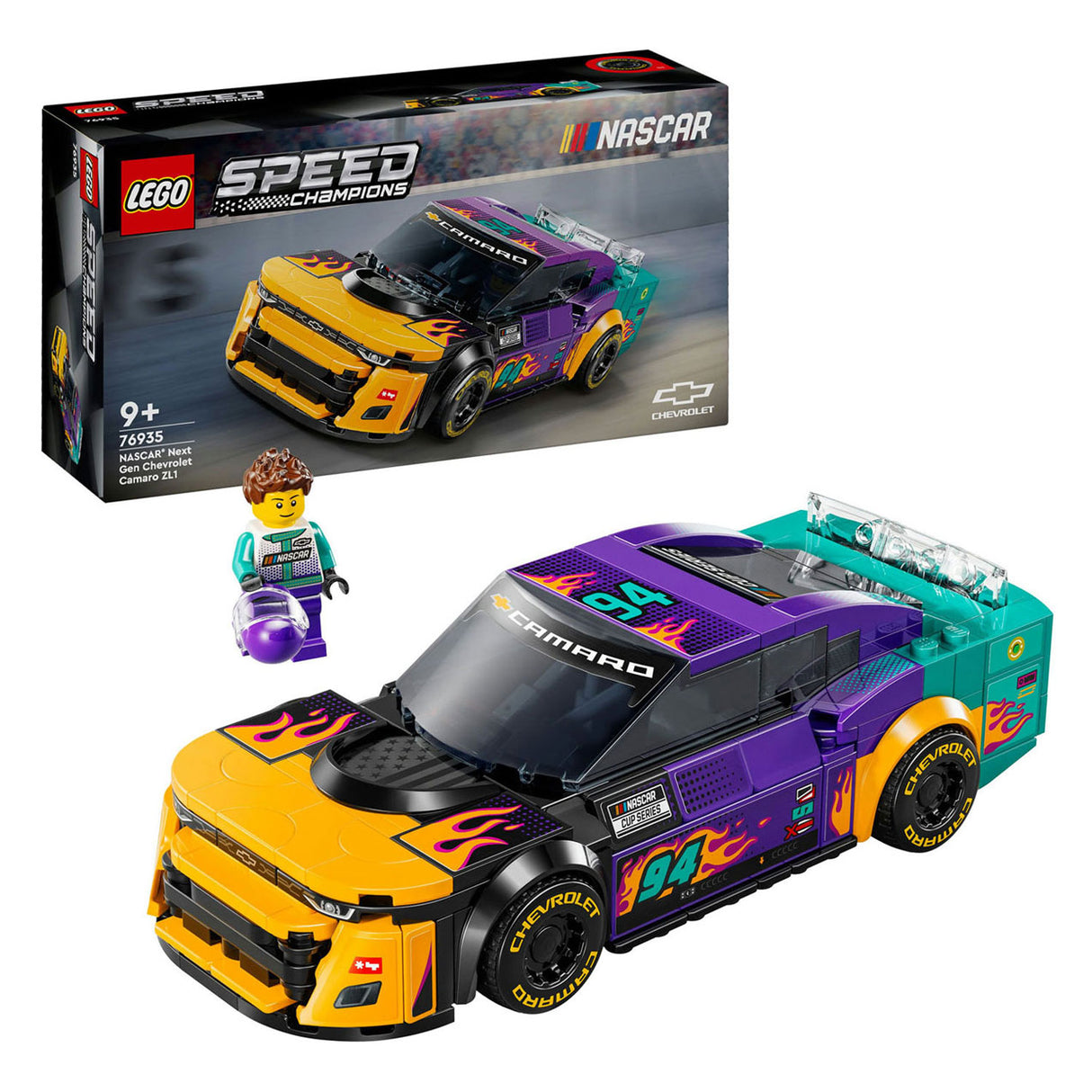 Lego speed champions 76935 nascar next gen chevrolet camaro zl1