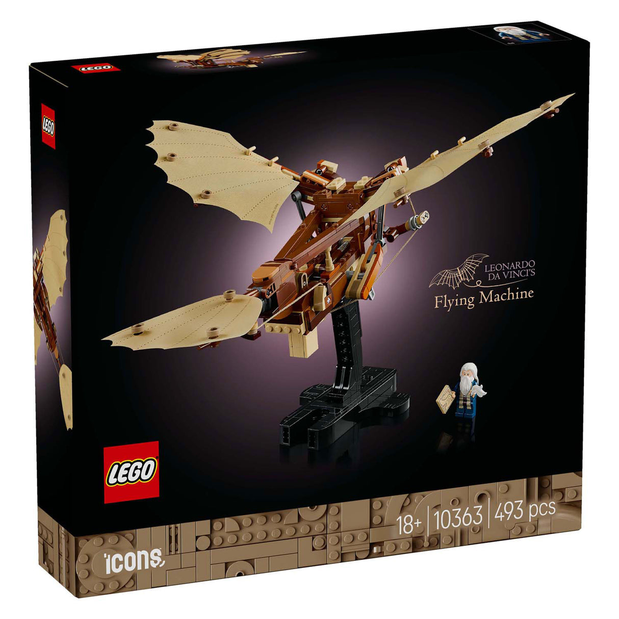 Lego icons de vliegmachine van leonardo da vinci - 10363