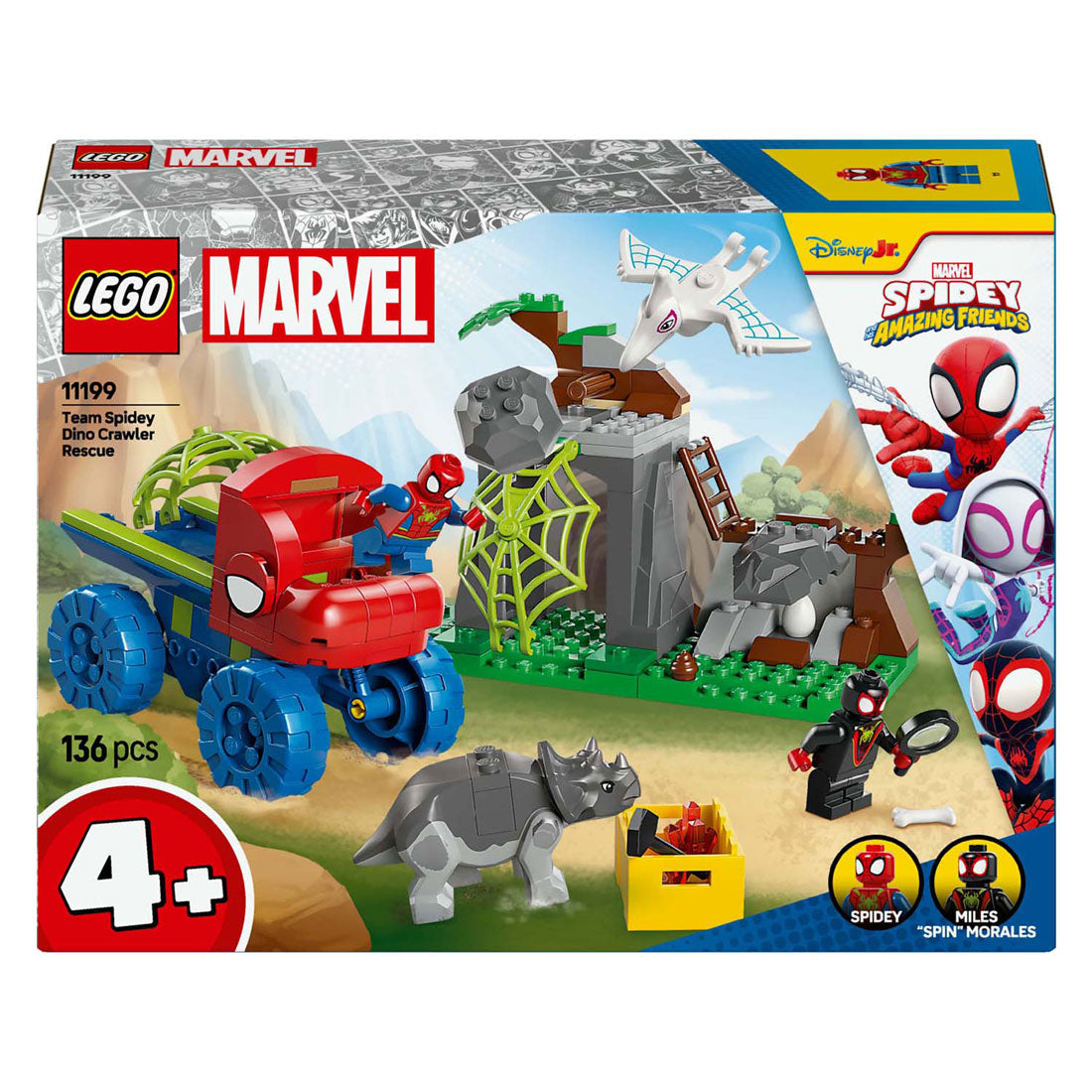 Lego spidey 11199 team spidey reddingsmissie met dinotruck