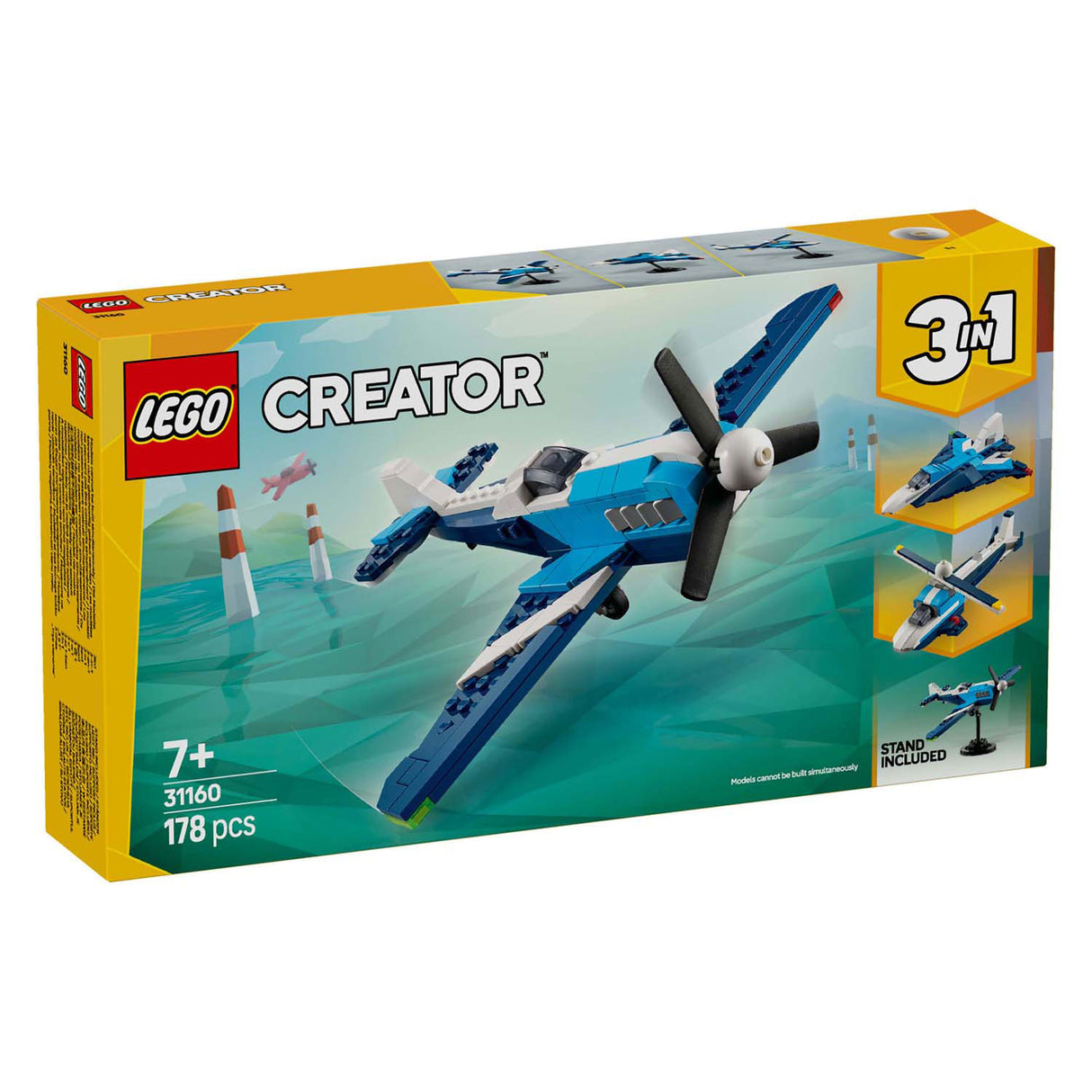 Lego creator 31160 luchtvaart: racevliegtuig