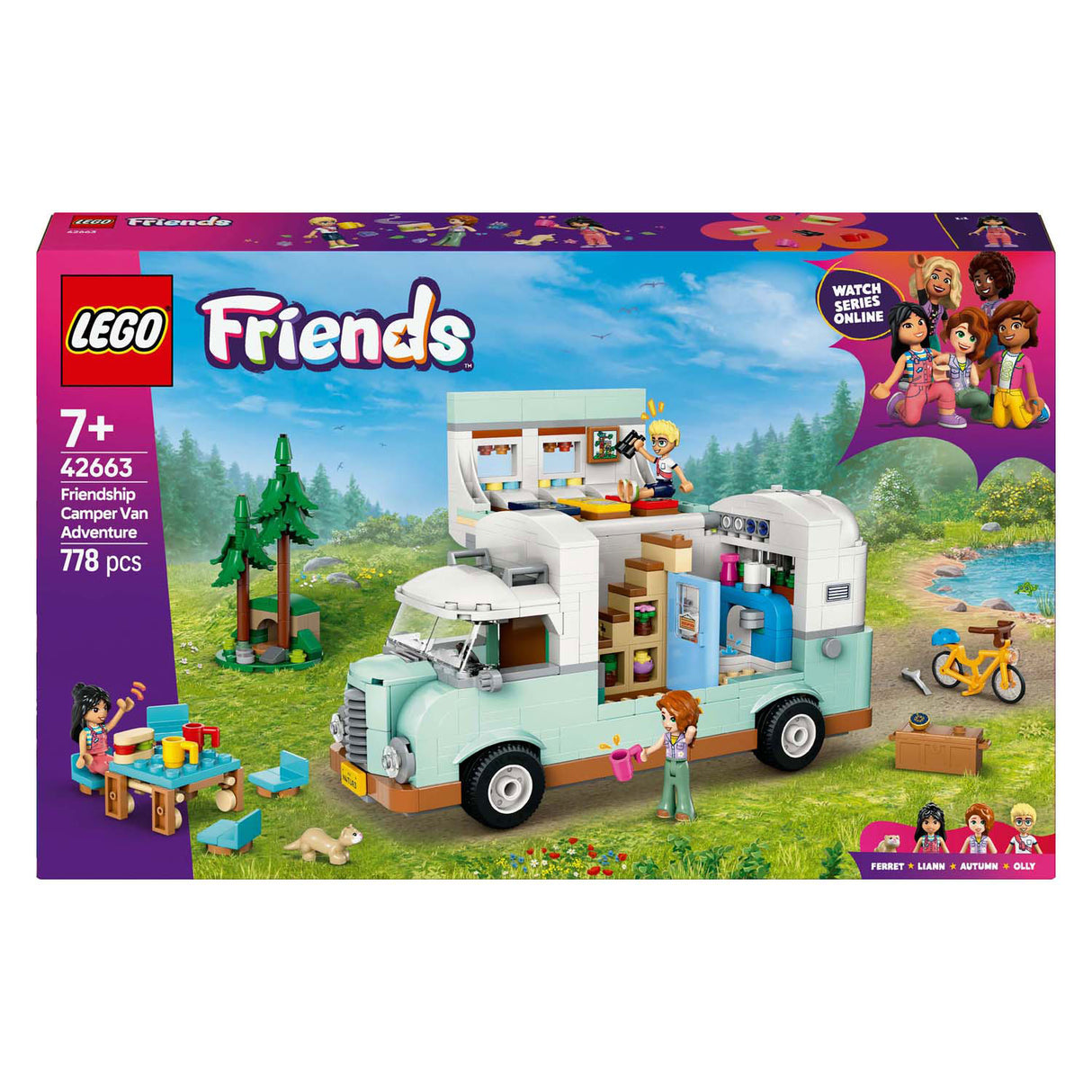 Lego friends camperavontuur met vrienden - 42663