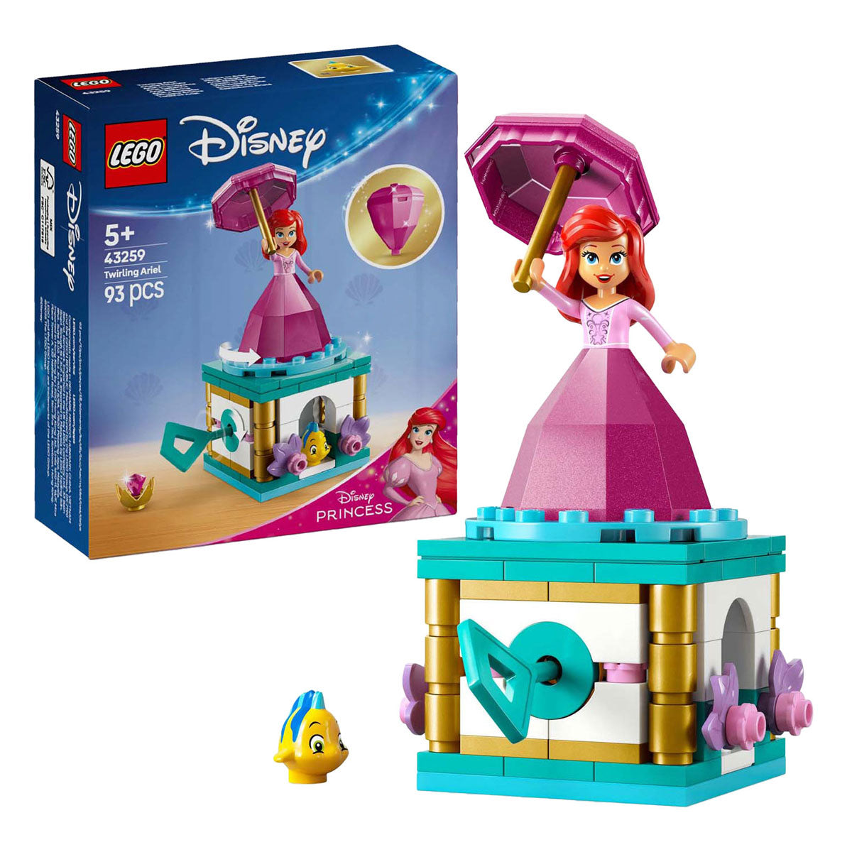 Lego disney prinses 43259 draaiende ariel