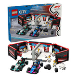 Lego city 60444 f1 garage met mercedes-amg en alpine auto's