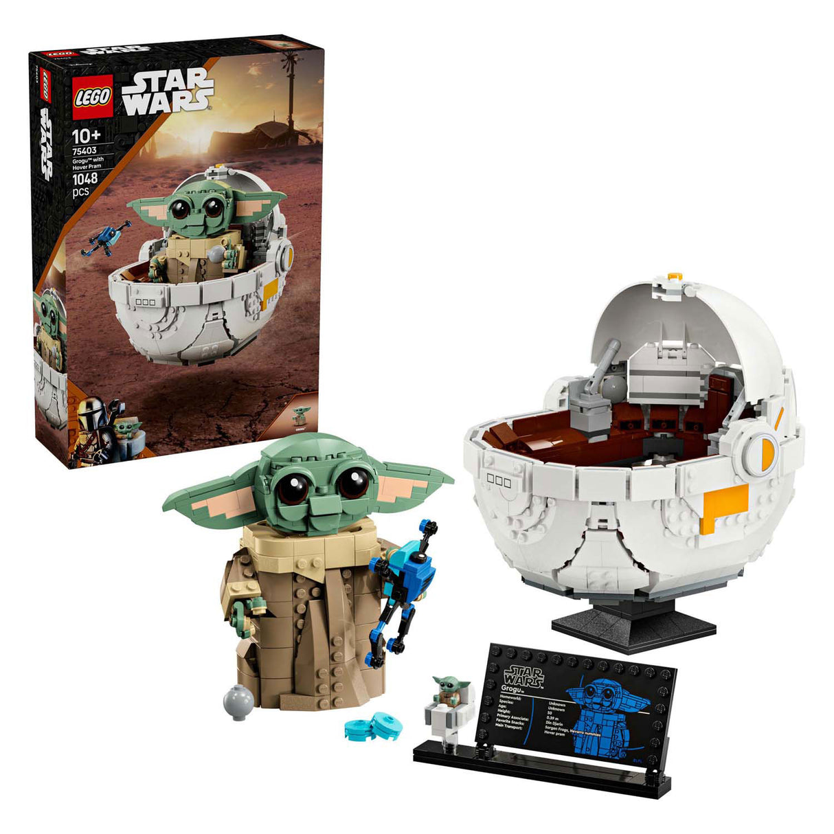 Lego star wars 75403 grogu met zweefkinderwagen