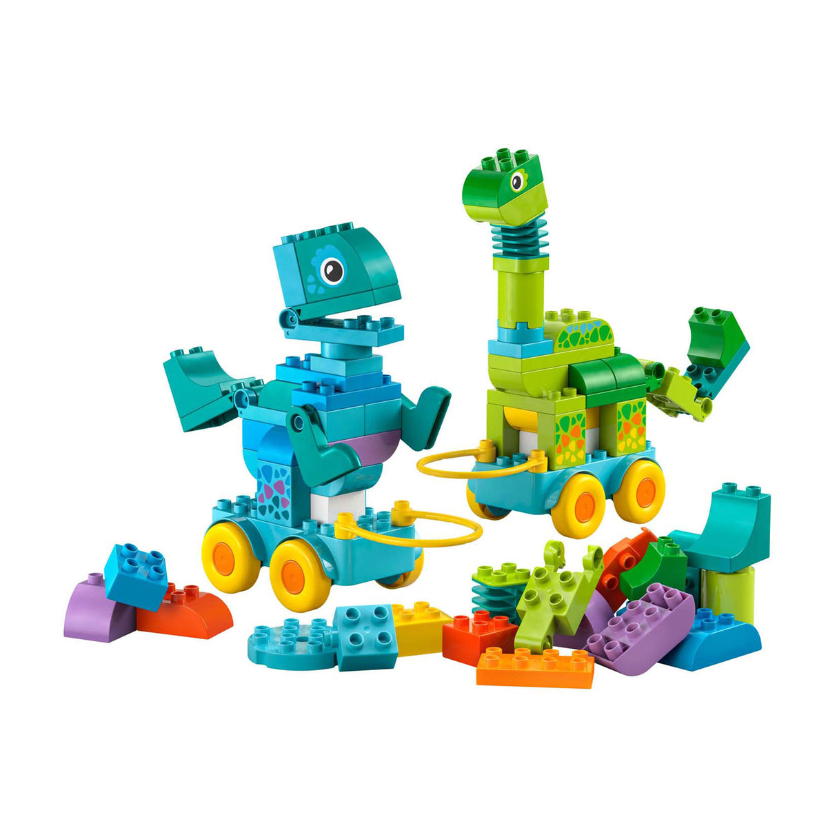 Lego ® duplo® stad 3-in-1 dinosaurussen op wielen - 10451