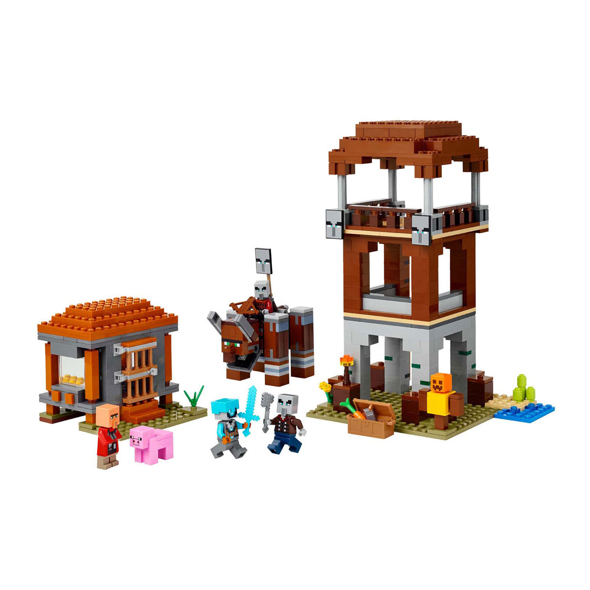 Lego minecraft de plunderaar buitenpost en verwoester bouwpakket - 21278