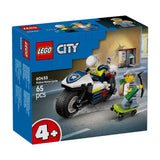 Lego ® city achtervolging op politiemotor - 60455