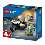 Lego ® city achtervolging op politiemotor - 60455
