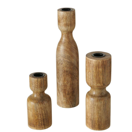 Boltze home kandelaar szura 3-delig h13-26cm mango