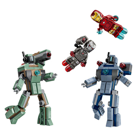Lego ® ǀ marvel iron man en war machine vs. hammer drones - 76320
