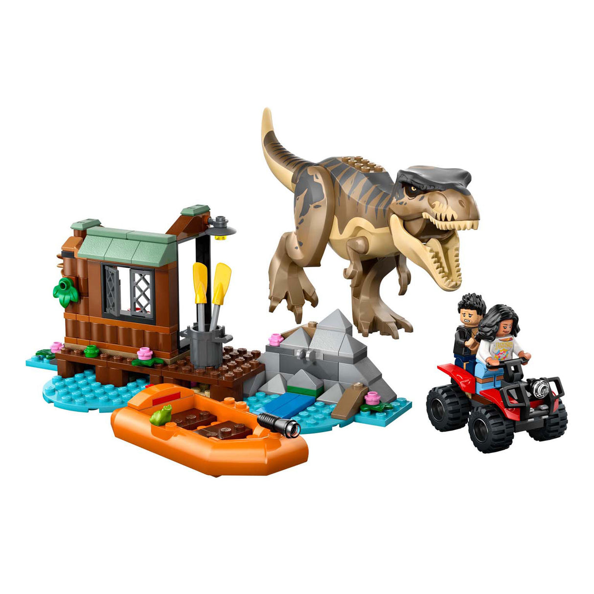 Lego jurassic world 76975 t. rex rivierontsnapping