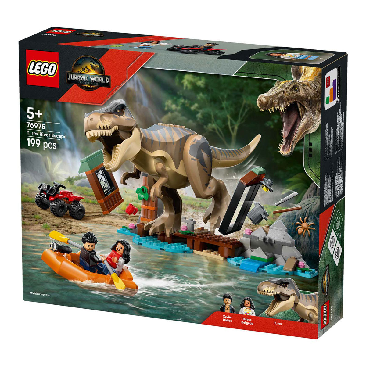 Lego ® jurassic world t. rex rivierontsnapping bouwset - 76975