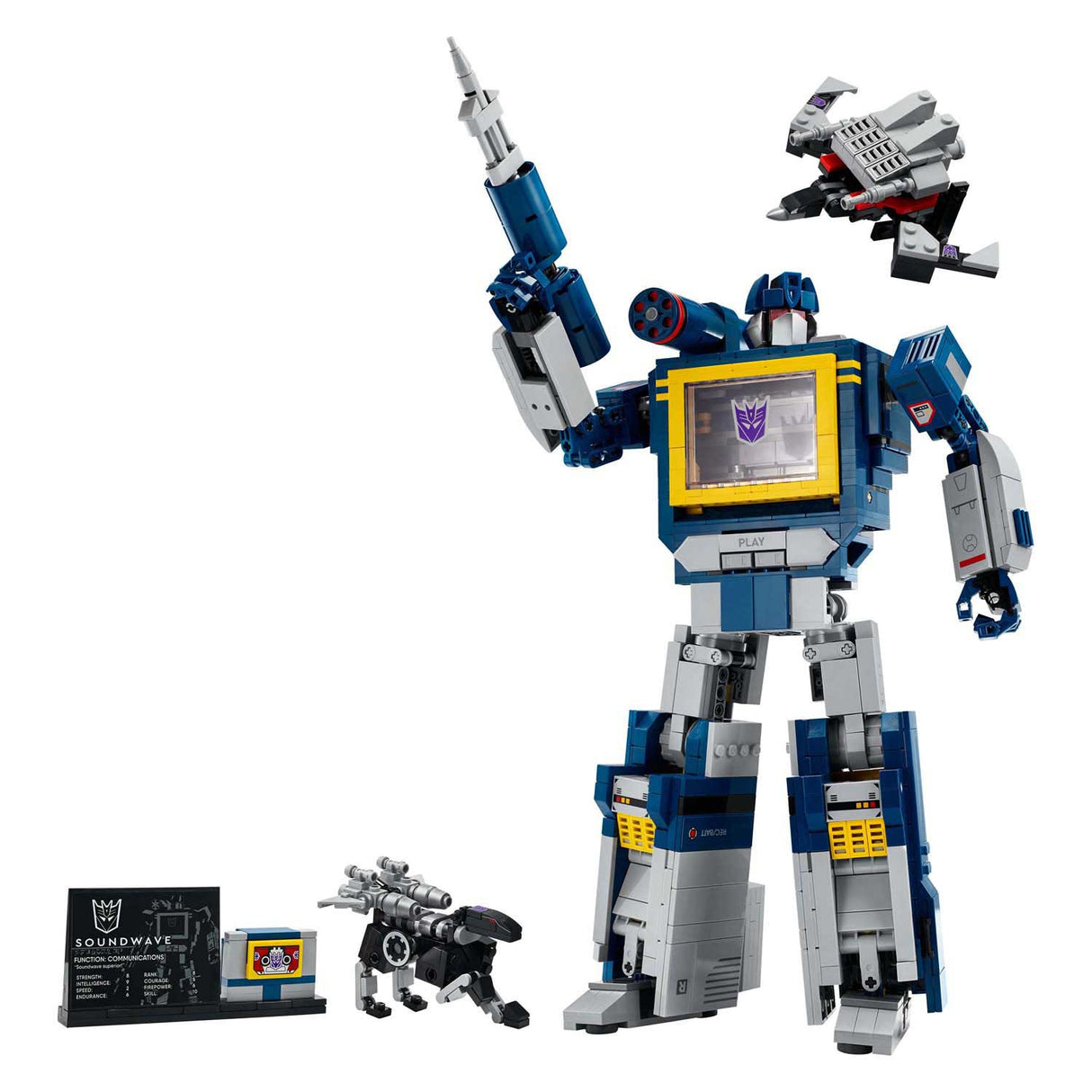 Lego ® icons transformers: soundwave - transformers collectie - 10358