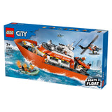 Lego city exploration - kustwacht reddingsboot - met helikopter