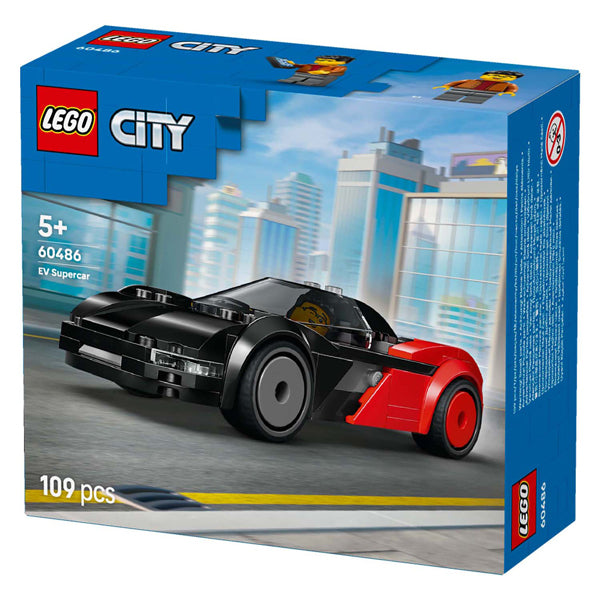 Lego city ev supercar auto bouwpakket met speelgoed voor kinderen met minifiguur - 60486