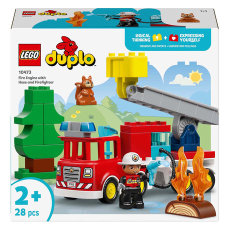 Lego duplo - brandweertruck - inclusief slang en brandweerman