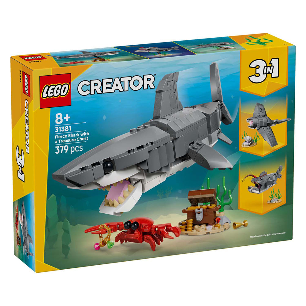 Lego creator 31381 woeste haai met schatkist