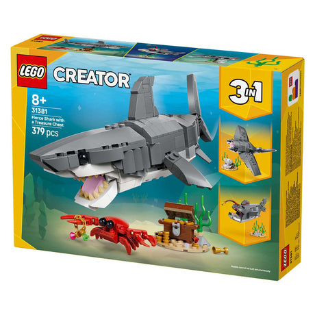 Lego woeste haai met schatkist constructiespeelgoed (31381)