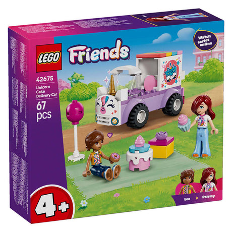 Lego friends eenhoorn taartenbezorgauto