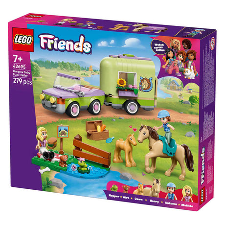 Lego friends 42695 trailer met paard en veulen