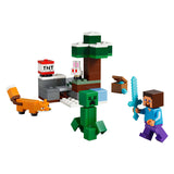 Lego minecraft steve's taiga-avontuur videogame bouwpakket voor kinderen - 21583