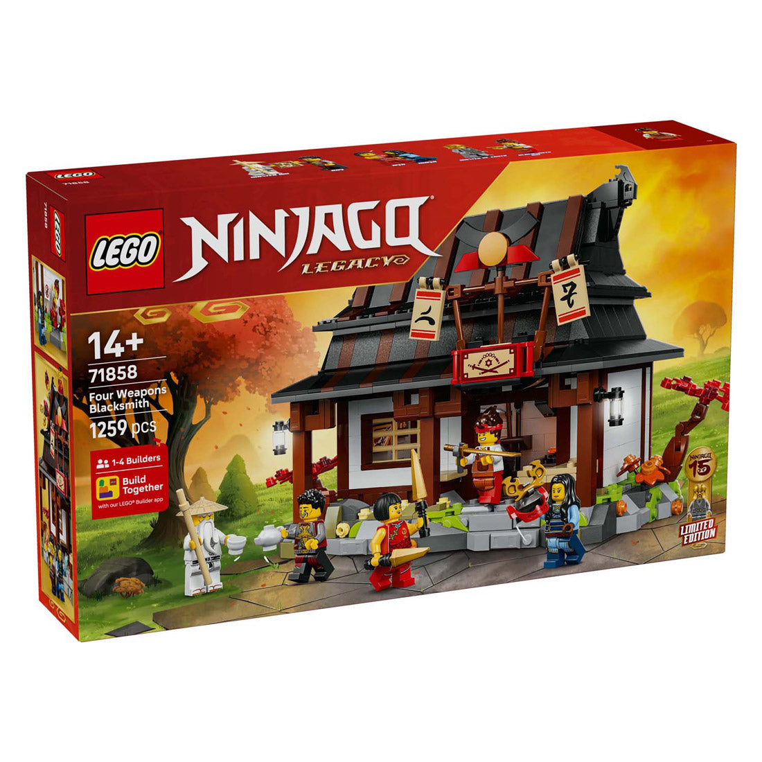 Lego ® ninjago® 15-jarig jubileum: smederij de vier wapens - 71858