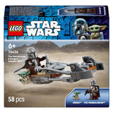 Lego star wars 75436 mandalorian en grogu's speederbike
