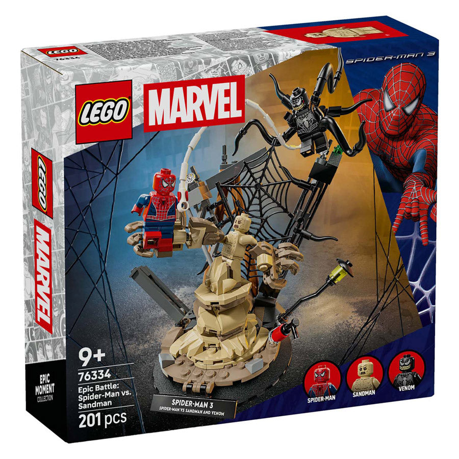 Lego super heroes 76334 marvel ultieme strijd: spider-man vs. sandman