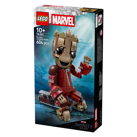 Lego marvel groot in ravager jumpsuit - bouwbaar superheld speelgoed voor kinderen - 76341
