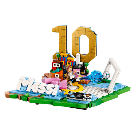 Lego editions lionel messi – voetbalhoogtepunten bouwpakket en kinderkamer decoratie - 43011