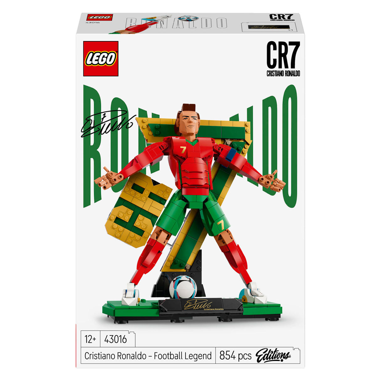 Lego editions cristiano ronaldo - voetballegende cr 7 bouwpakket voor kinderen - 43016