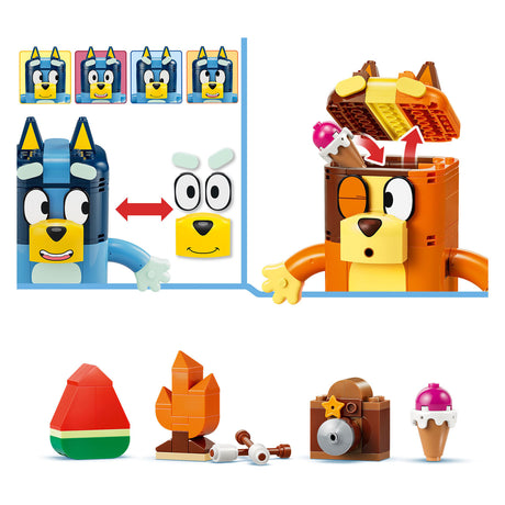 Lego bluey bouwbare figuren van bluey en haar familie bouwpakket voor kinderen 11217