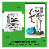 Lego ® minecraft® het skelet - decoratief gamingspeelgoed - modelbouwset - gamingmerchandise voor kinderen vanaf 10 jaar - 21594
