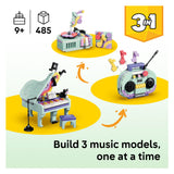 Lego creator 3in1 piano met kat en radio en platenspeler speelgoed voor kinderen 31392