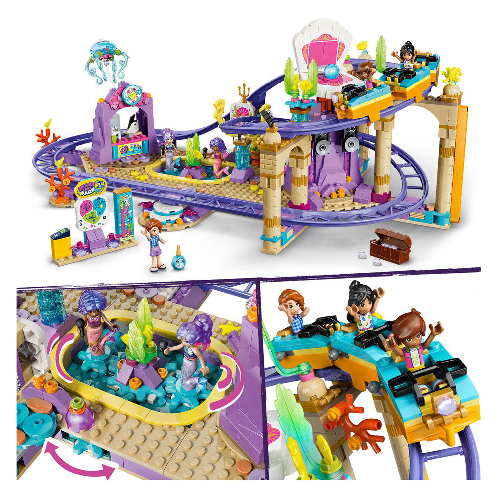 Lego friends zeemeerminnenachtbaan pretpark speelgoed voor kinderen met poppetjes 42703